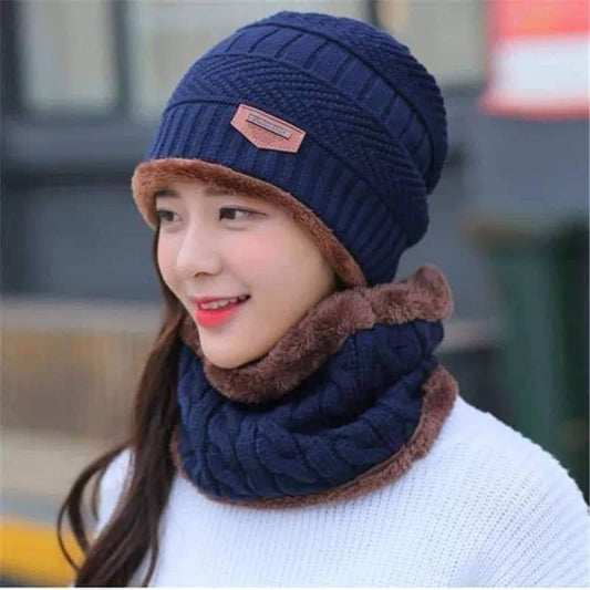 Wool Cap With Neck Warmer